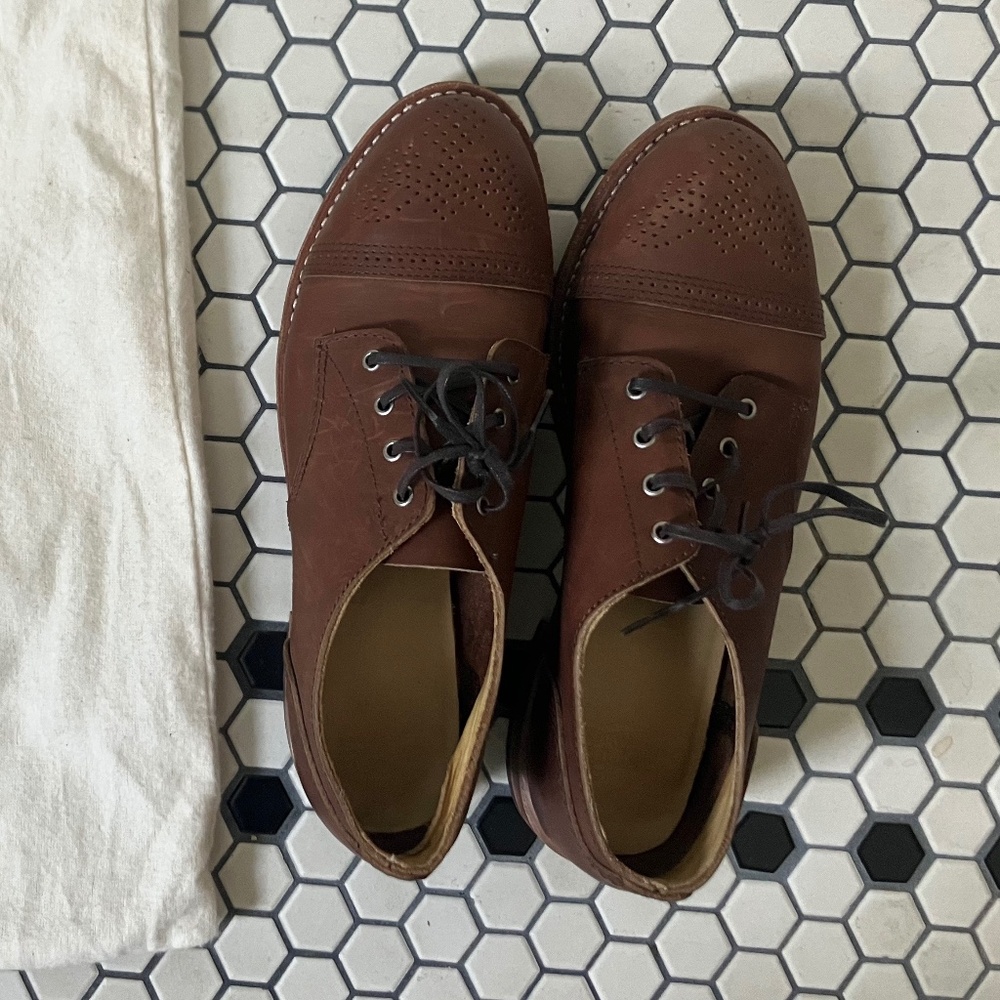 Red Wing Shoes 3435 Wingtips Brown Leather 8.5